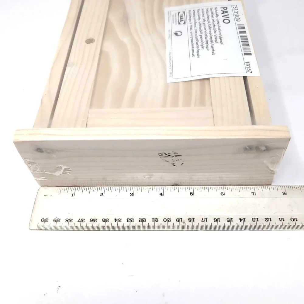 NEW Ikea 1995 IKEA PAVO Unfinished Pine Wood Key Cabinet 757.319.09 NOS Sealed